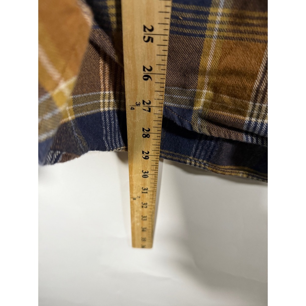 Wallace & Barnes Mens Classic Plaid Flannel Shirt Button Down Long Sleeve Size M - Picture 9 of 9